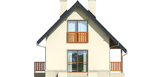 Mary - Projekty domów ARCHIPELAG - Martusia - elewacje prawa