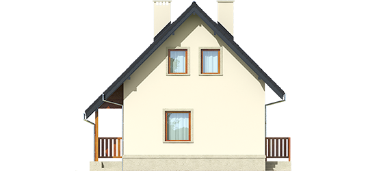 Mary - Projekty domów ARCHIPELAG - Martusia - elewacje lewa