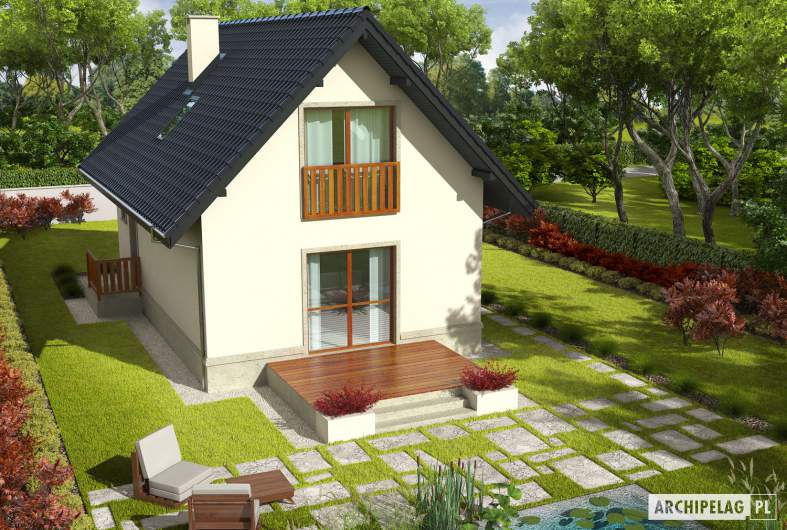 Projekt domu Martusia - Projekty domów ARCHIPELAG - Martusia - widok z góry