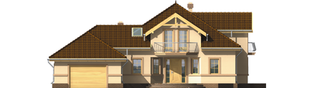 Projekt domu Artemida G2 - elewacja frontowa