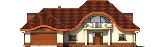 Inca II G2 - Projekt domu Inka II G2 - elewacja frontowa