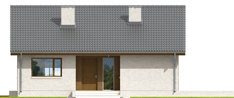 Rafael V - Projekt domu Rafael V - elewacja frontowa