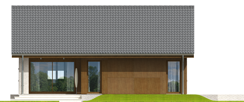 Rafael V - Projekt domu Rafael V - elewacja tylna