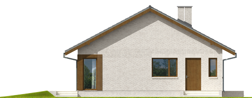 Rafael V - Projekt domu Rafael V - elewacja lewa