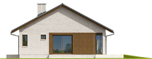 Rafael V - Projekt domu Rafael V - elewacja prawa