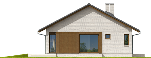 Rafael V - Projekt domu Rafael V - elewacja prawa