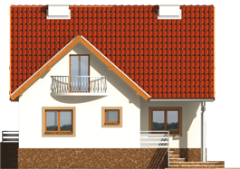 Zita - Projekt domu Zyta - elewacja frontowa