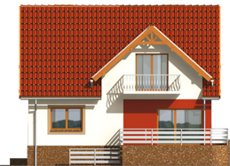 Zita - Projekt domu Zyta - elewacja tylna