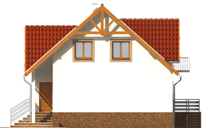 Zita - Projekt domu Zyta - elewacja prawa