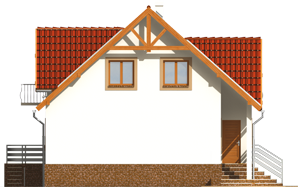 Zita - Projekt domu Zyta - elewacja prawa