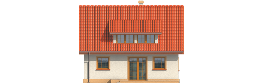 Caline - Projekty domów ARCHIPELAG - Calineczka - elewacja tylna