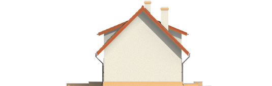 Caline - Projekty domów ARCHIPELAG - Calineczka - elewacja lewa