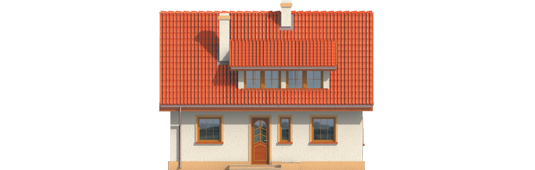 Caline - Projekty domów ARCHIPELAG - Calineczka - elewacja frontowa