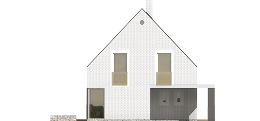 Brunon - Projekt domu Brunon - elewacja lewa