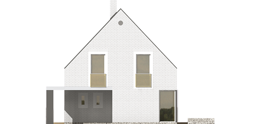 Brunon - Projekt domu Brunon - elewacja lewa