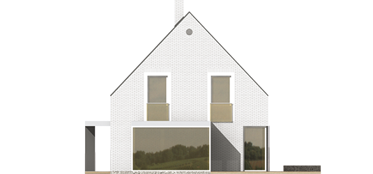 Brunon - Projekt domu Brunon - elewacja prawa