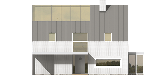 Brunon - Projekt domu Brunon - elewacja frontowa