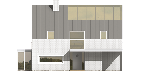 Brunon - Projekt domu Brunon - elewacja frontowa