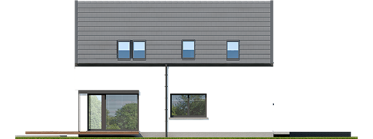 Markus G1 - Projekt domu Markus G1 - elewacja lewa