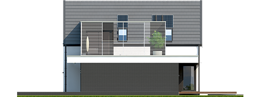 Markus G1 - Projekt domu Markus G1 - elewacja prawa