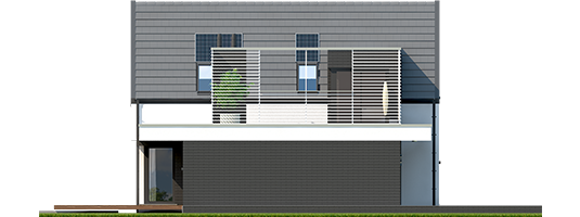 Markus G1 - Projekt domu Markus G1 - elewacja prawa