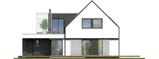 Markus G1 - Projekt domu Markus G1 - elewacja tylna