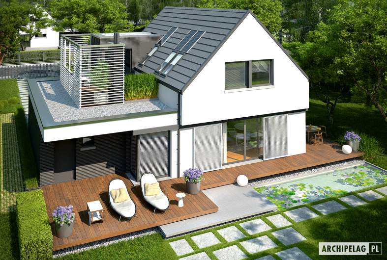 Projekt domu Markus G1 - widok z góry
