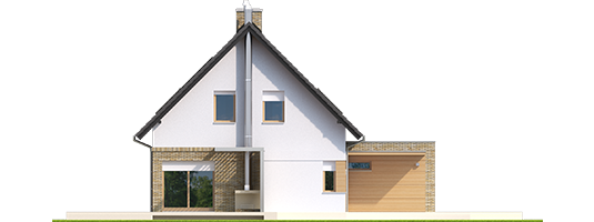 Tobby G1 ENERGO - Projekt domu Tobiasz G1 ENERGO - elewacja prawa