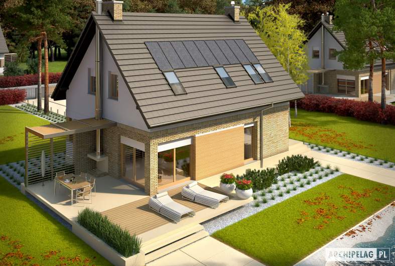 Projekt domu Tobiasz G1 ENERGO - widok z góry