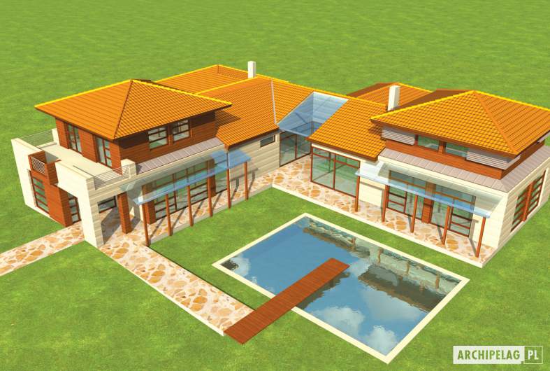 Projekt domu Dionizy G3 - widok z góry