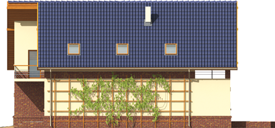 Joan G1 - Projekt domu Joasia G1 - elewacja prawa