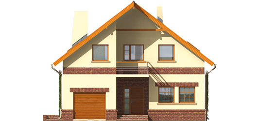 Joan G1 - Projekt domu Joasia G1 - elewacja frontowa