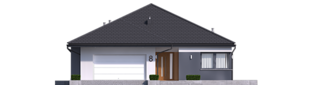Projekt domu Tanita III G2 ENERGO PLUS - elewacja frontowa