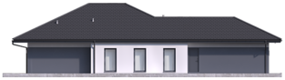 Projekt domu Tanita III G2 ENERGO PLUS - elewacja lewa