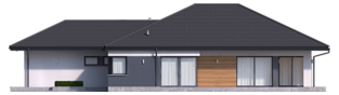 Projekt domu Tanita III G2 ENERGO PLUS - elewacja prawa