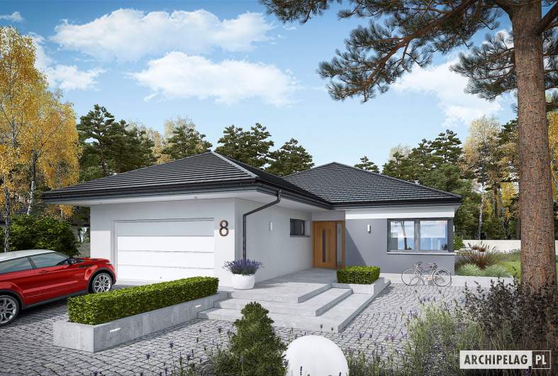 Projekt domu Tanita III G2 ENERGO PLUS - wizualizacja frontowa