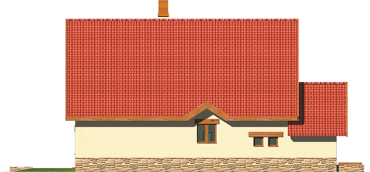 Inga G1 - Projekt domu Inga G1 - elewacja lewa