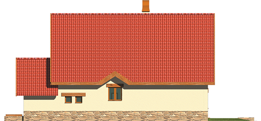 Inga G1 - Projekt domu Inga G1 - elewacja lewa