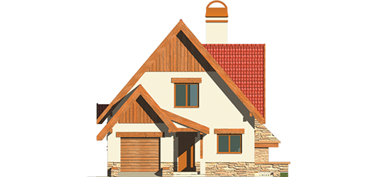 Inga G1 - Projekt domu Inga G1 - elewacja frontowa