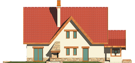 Inga G1 - Projekt domu Inga G1 - elewacja prawa