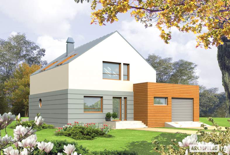 Projekt domu Marek G1 - wizualizacja frontowa