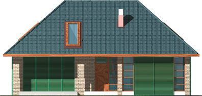 Sasha G2 - Projekt domu Sasza G2 - elewacja frontowa