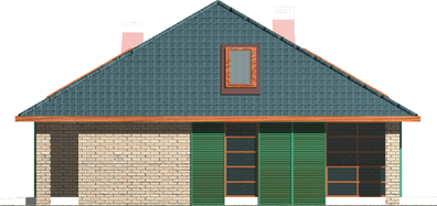 Sasha G2 - Projekt domu Sasza G2 - elewacja prawa