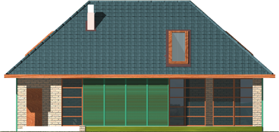 Sasha G2 - Projekt domu Sasza G2 - elewacja tylna