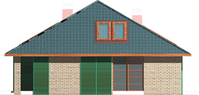 Sasha G2 - Projekt domu Sasza G2 - elewacja lewa