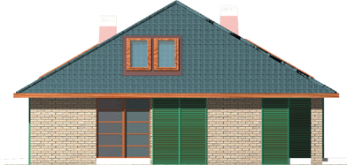 Sasha G2 - Projekt domu Sasza G2 - elewacja lewa