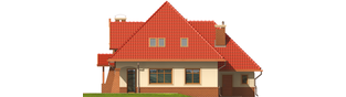 Projekt domu Izolda G1 - elewacja tylna