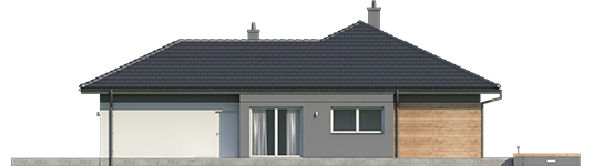 Dominic G2 A - Projekty domów ARCHIPELAG - Dominik G2 (wersja A) - elewacja prawa