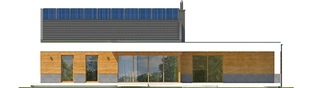 Projekt domu EX 11 G2 (wersja D) MULTI-COMFORT - elewacja tylna