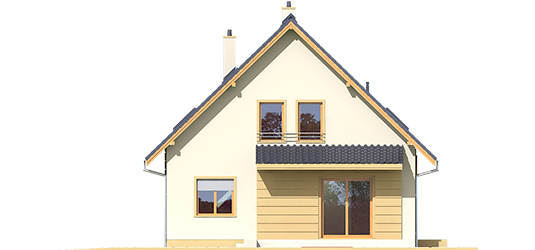 Adriana - Projekt domu Adriana - elewacja tylna